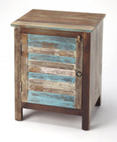 Rustic Shutter Painted Accent Cabinet