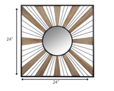 Sunray Themed Wall Mirror