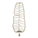 Tropical Gold Metal Leaf Wall Sconce