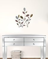 Muted Metal Botanical Stem Wall Decor