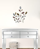 Muted Metal Botanical Stem Wall Decor
