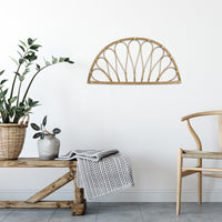 Bohemian Bamboo Half Moon Wall Decor