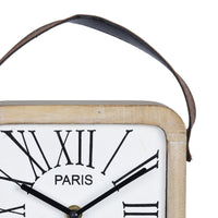 Farmhouse Style Wooden Table Clock