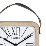 Farmhouse Style Wooden Table Clock