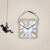 Farmhouse Style Wooden Table Clock