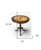 Traditional Cherry Round Pedestal Table
