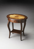 Traditional Cherry Oval Accent Table