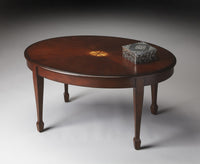 Traditional Cherry Oval Coffee Table