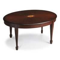 Traditional Cherry Oval Coffee Table