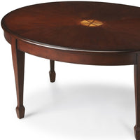 Traditional Cherry Oval Coffee Table