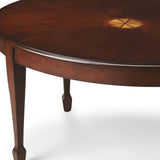 Traditional Cherry Oval Coffee Table