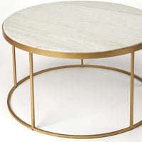 White Marble Coffee Table