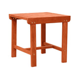 Sienna Brown Outdoor Wooden Side Table