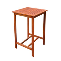 Chestnut Brown Square Bar Table