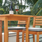 Honey Rectangular Bar Table