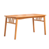 Natural Wood Dining Table with Sturdy Legs