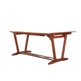 Sienna Brown Extendable Dining Table
