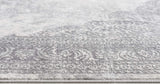 2? x 10? Gray Distressed Medallion Runner Rug