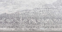 2? x 13? Gray Distressed Medallion Runner Rug