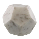 White Marble Geometric Sculpture