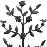 Metal and Wood Botanical Sculpture