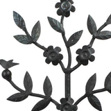 Metal and Wood Botanical Sculpture