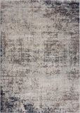 8? x 11? Navy Blue Distressed Striations Area Rug
