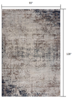 8? x 11? Navy Blue Distressed Striations Area Rug
