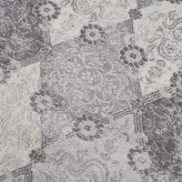 2? x 20? Gray Distressed Trellis Pattern Runner Rug