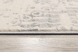 2? x 3? Ivory Distressed Ikat Pattern Scatter Rug