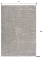 8? x 11? Modern Gray Distressed Area Rug