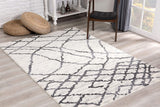 4? x 6? Gray and Black Modern Abstract Area Rug