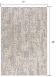 3? x 5? Gray Metro Modern Abstract Area Rug