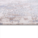 7? x 10? Beige and Ivory Abstract Area Rug