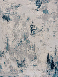 5? x 8? Blue and Ivory Abstract Strokes Area Rug