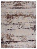 7? x 10? Violet Abstract Striations Area Rug