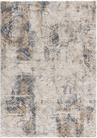 3? x 5? Ivory and Beige Abstract Diamonds Area Rug