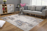 3? x 5? Ivory and Beige Abstract Diamonds Area Rug