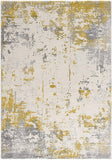 3? x 5? Gold and Gray Abstract Area Rug