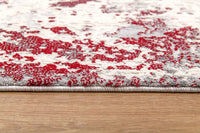 8? x 11? Red and Gray Modern Abstract Area Rug