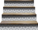 5" X 5" Gray and White Spire Peel and Stick Removable Tiles