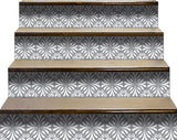 5" X 5" Gray and White Spire Peel and Stick Removable Tiles
