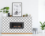 6" X 6" Black and White Tri Peel and Stick Tiles