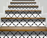 6" X 6" Black and White Tri Peel and Stick Tiles