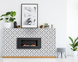 4" X 4" Light Gray and White Coli Peel and Stick Tiles