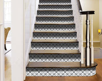 4" X 4" Light Gray and White Coli Peel and Stick Tiles