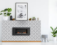 4" X 4" Light Gray and White Coli Peel and Stick Tiles