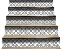 4" X 4" Light Gray and White Coli Peel and Stick Tiles