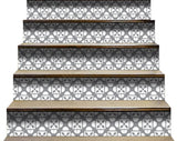 4" X 4" Light Gray and White Coli Peel and Stick Tiles