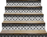4" X 4" Dark Gray and White Coli Peel and Stick Tiles